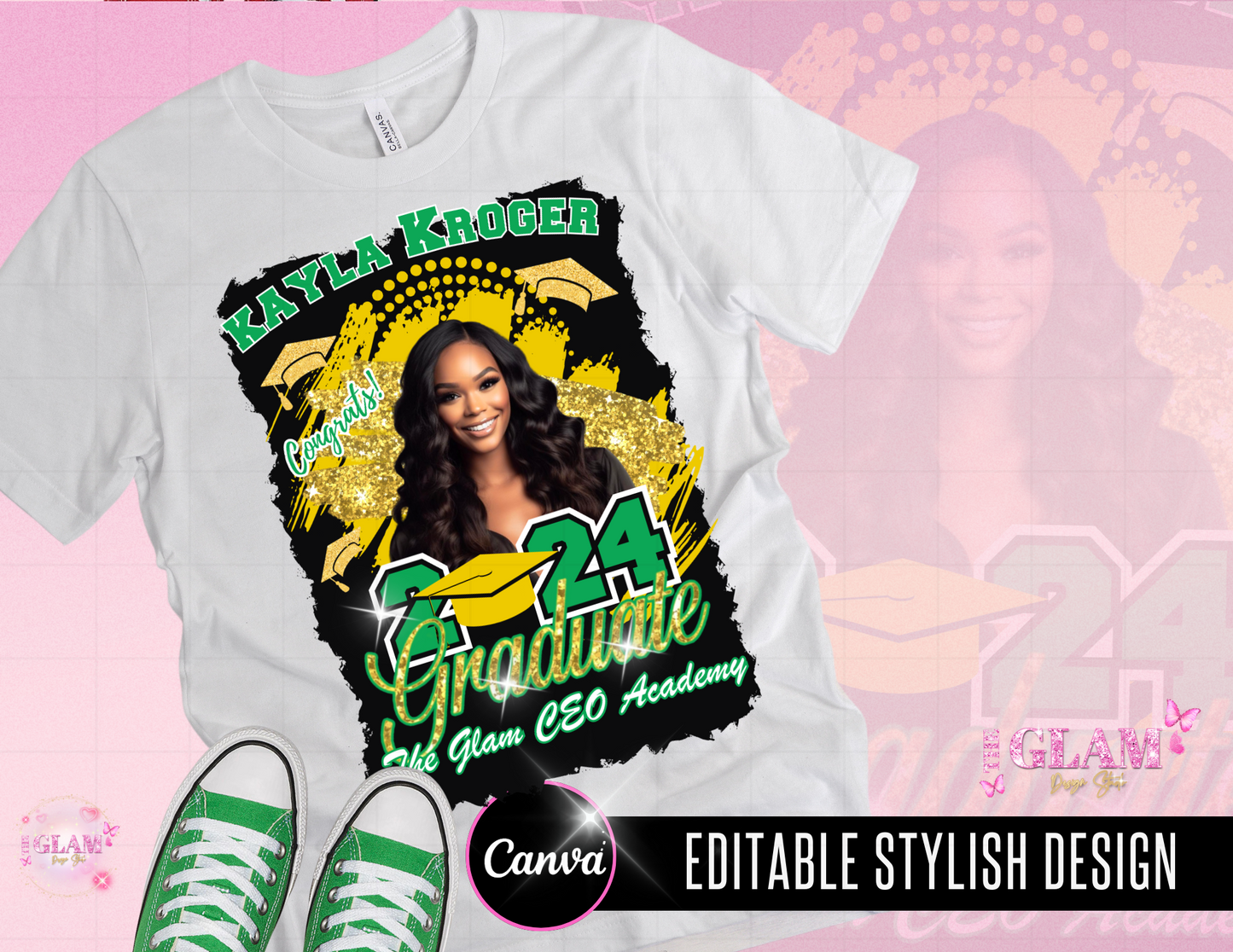 2025 Graduation T-Shirt Editable Templates Digital File