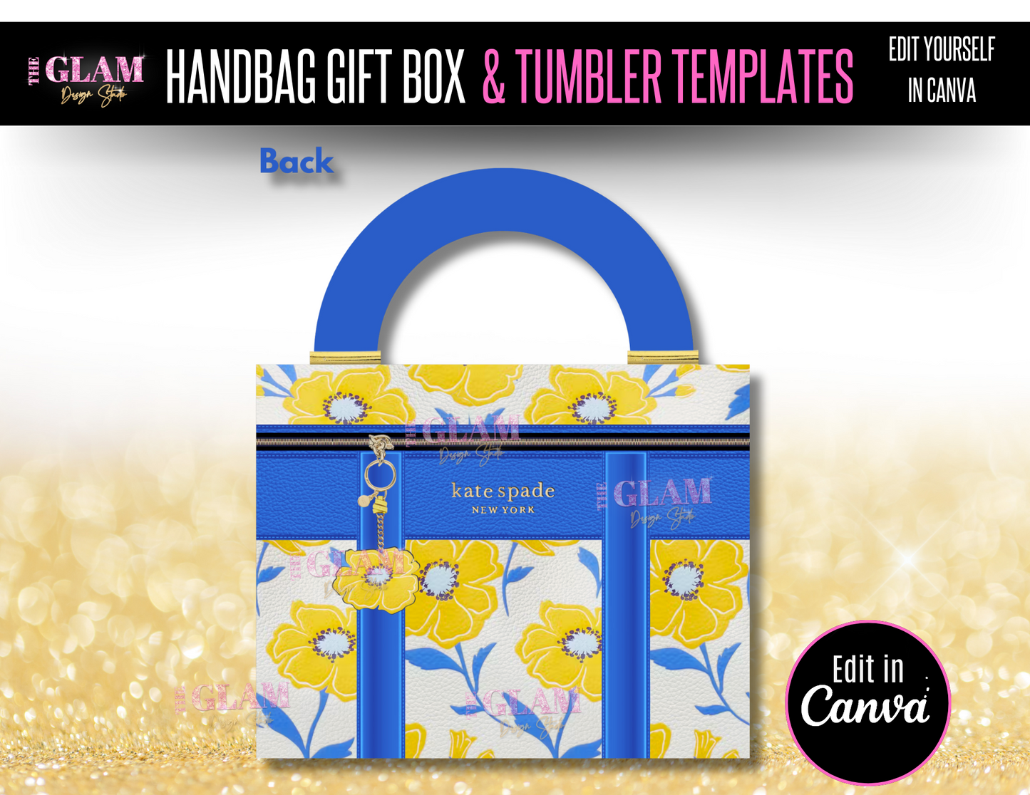 Handbag Gift Box Template Bundle Purse Template, DIY Purse Template, Designer Handbag Gift Box, Canva Template, PNG File, Vending Machine