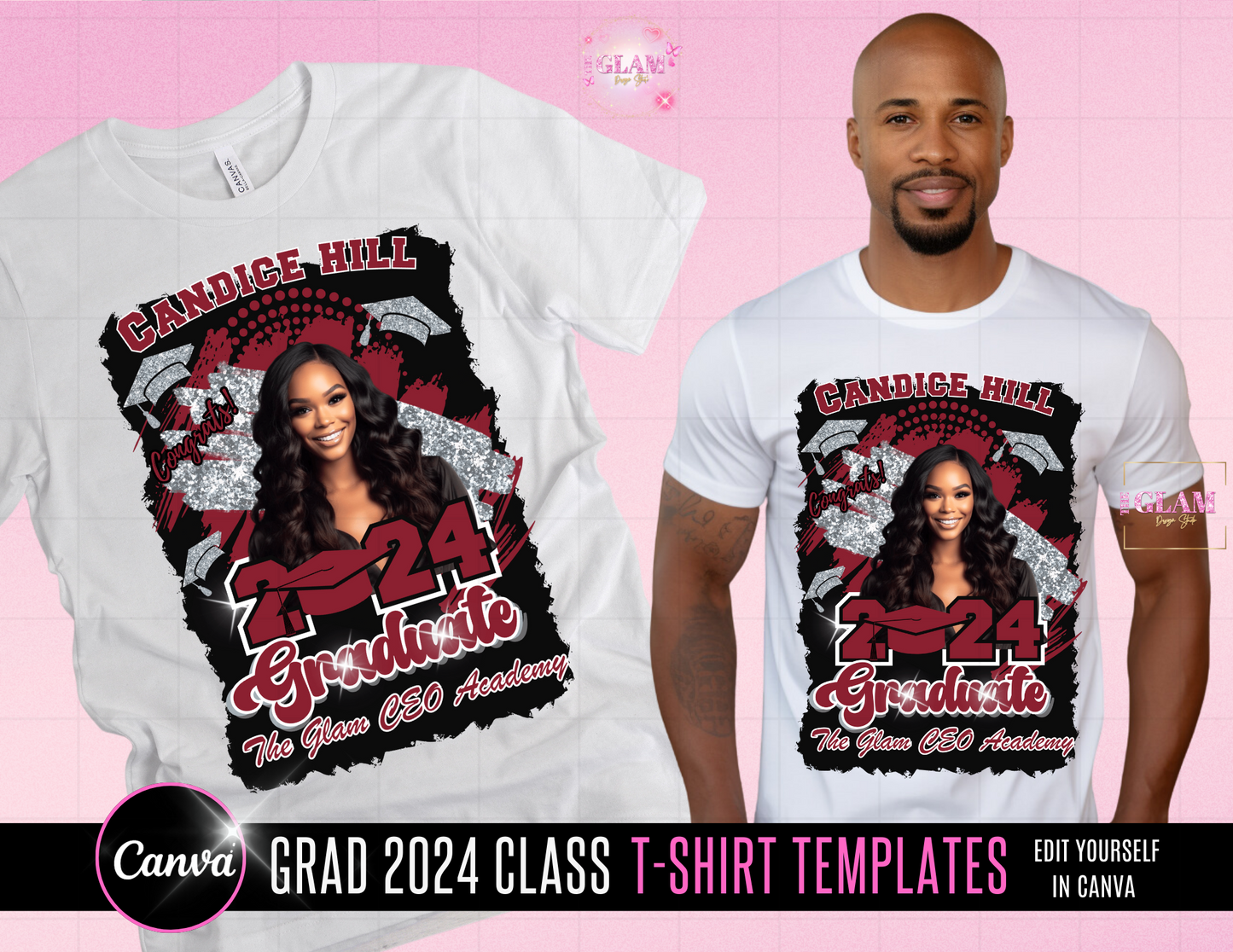 2025 Graduation T-Shirt Editable Templates Digital File