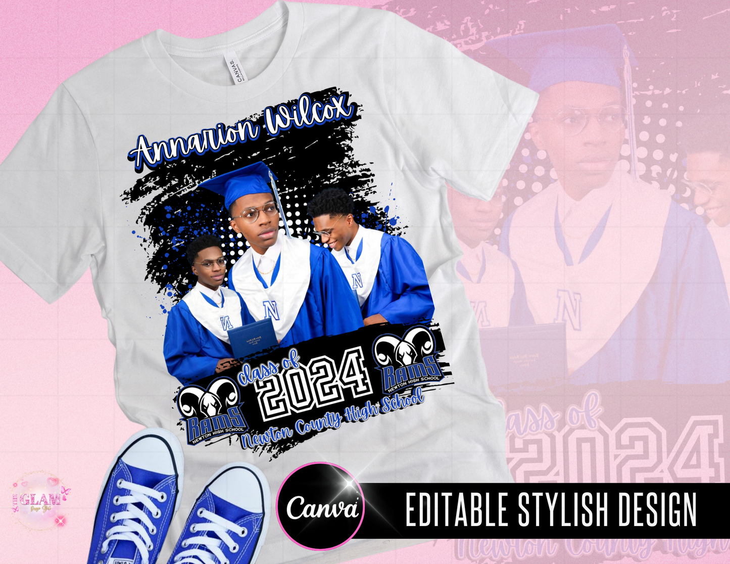 2025 Graduation T-Shirt Editable Templates Digital File