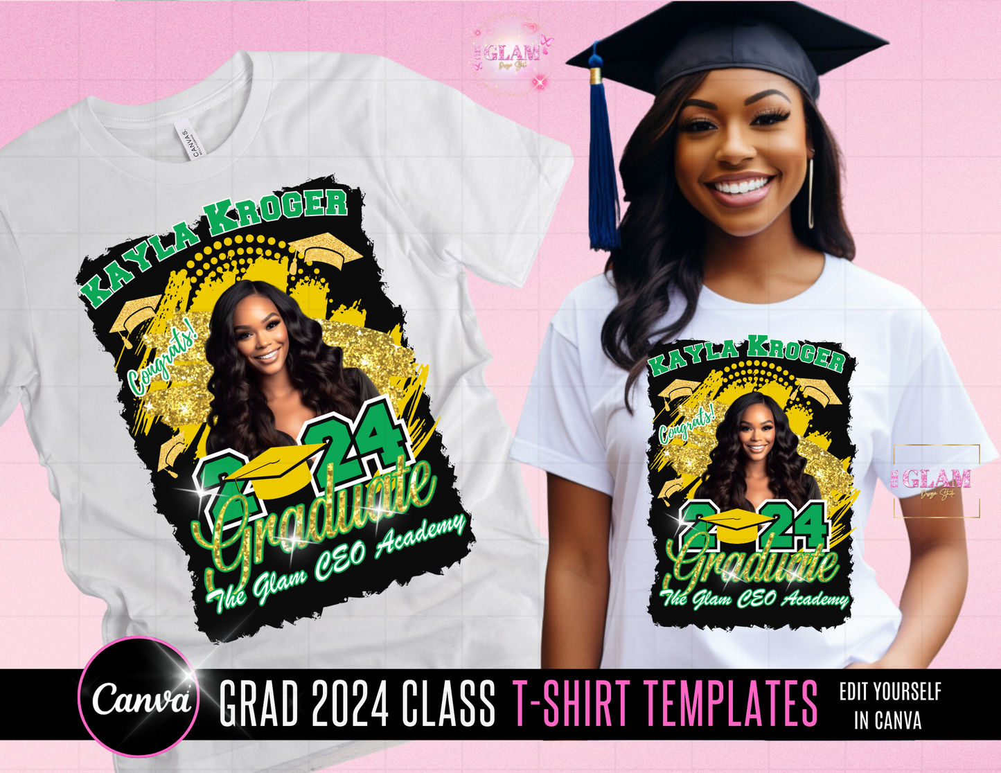 2025 Graduation T-Shirt Editable Templates Digital File