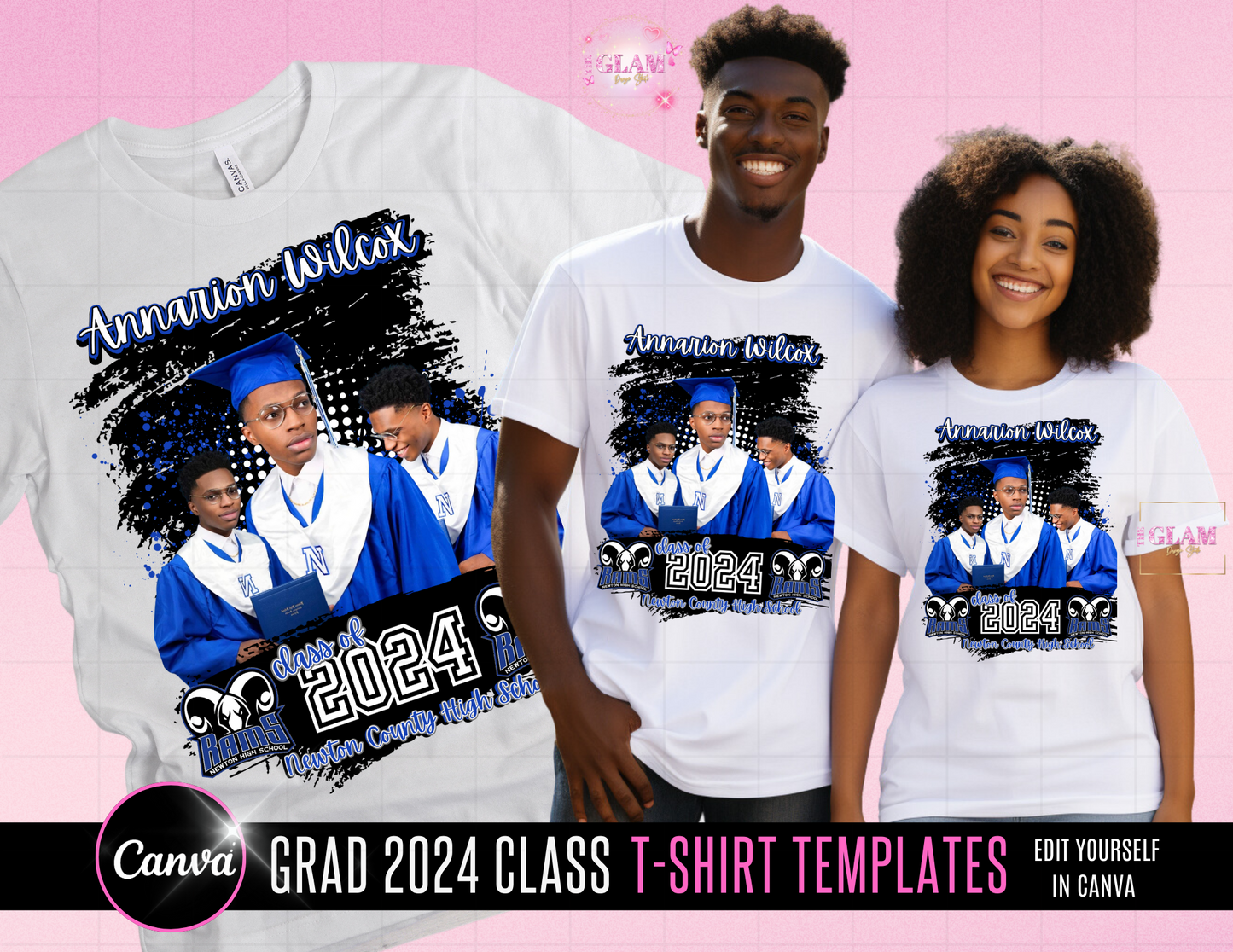 2025 Graduation T-Shirt Editable Templates Digital File