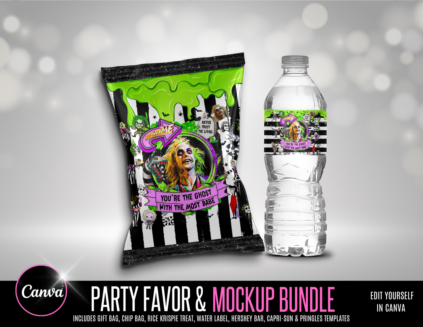 Beetlejuice Party Favor Bundle (Digital Product)