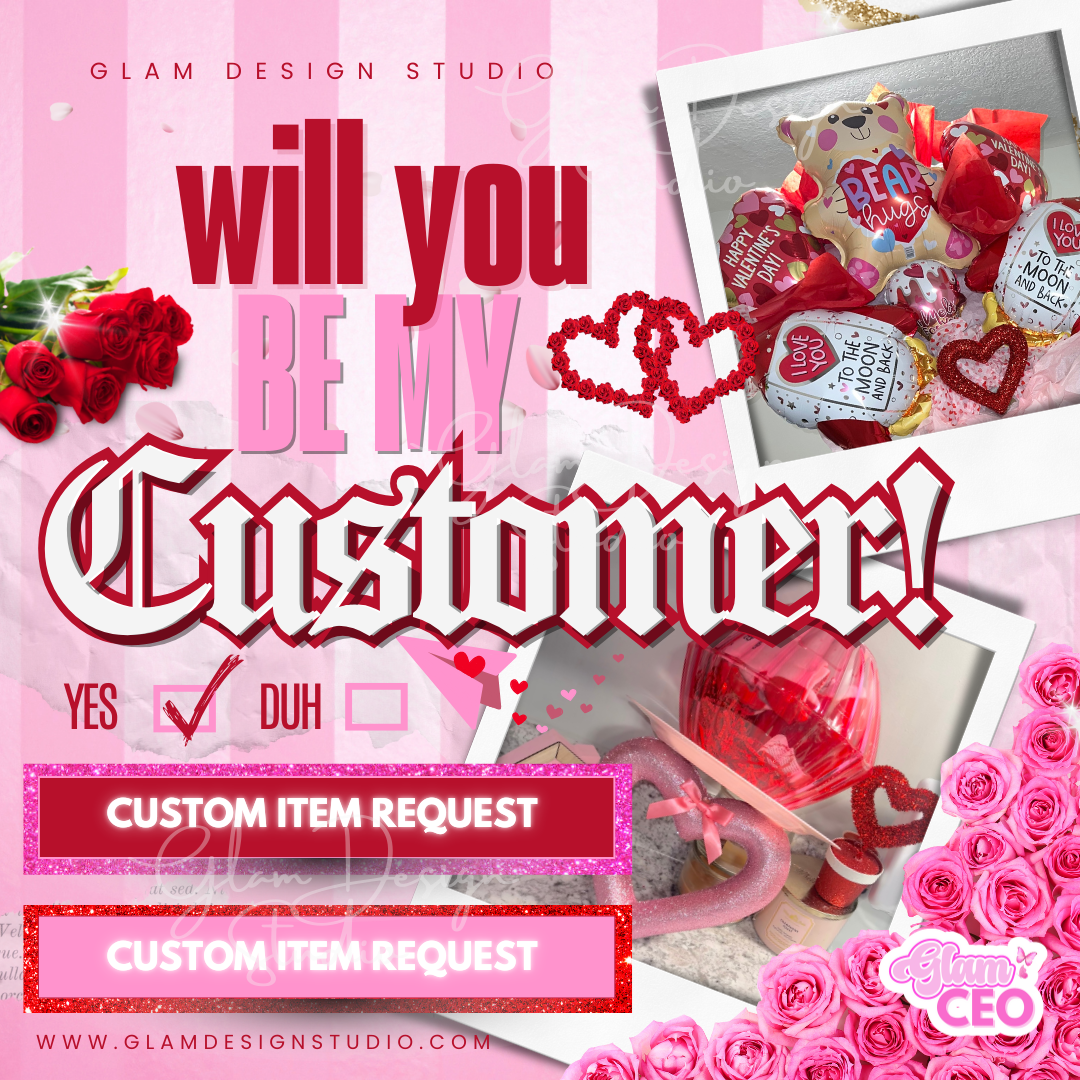 Instagram Promo Flyer 1 Editable Canva Template, Valentines Day