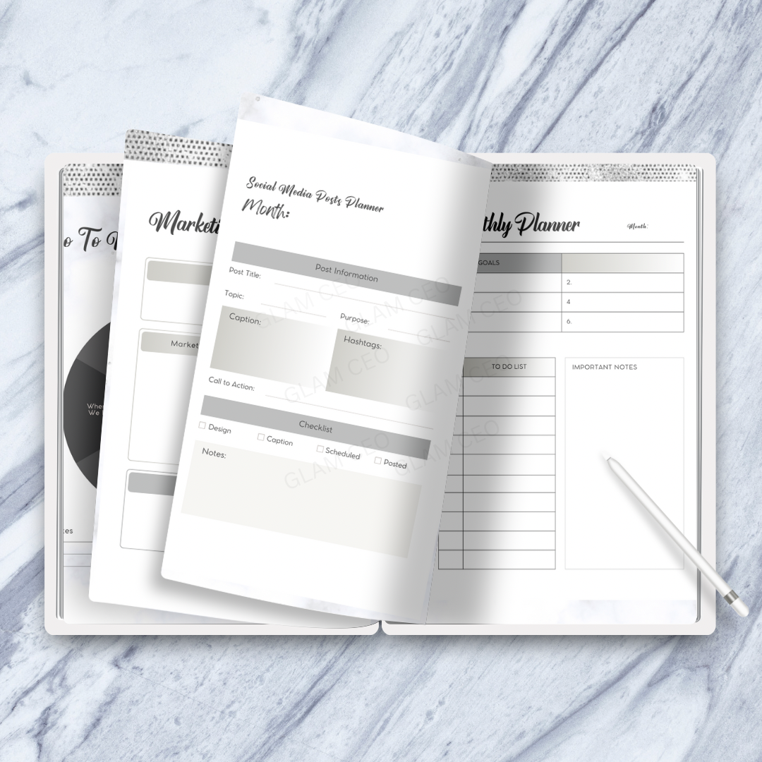 The Glam CEO Diamonds Business Planner