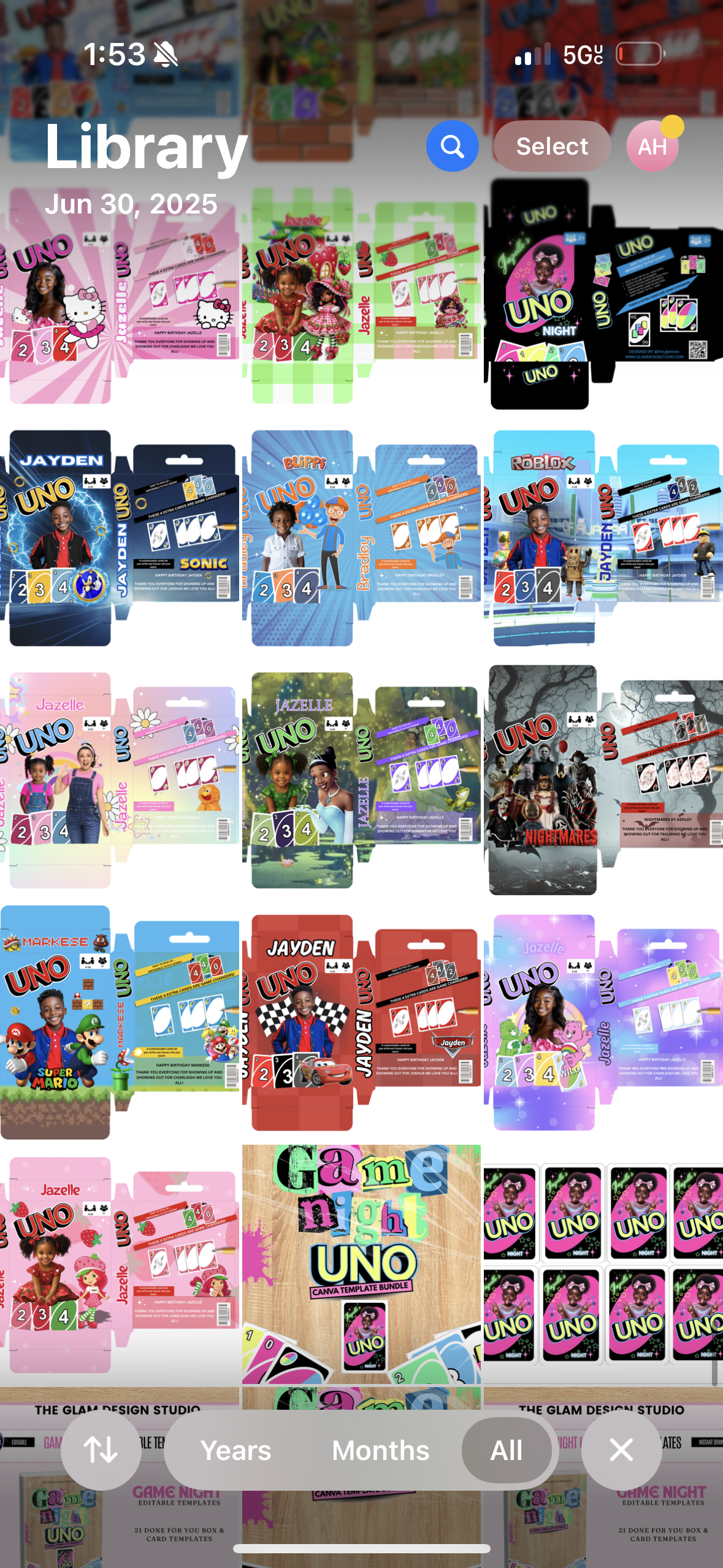 Playing Cards Editable Template Bundle