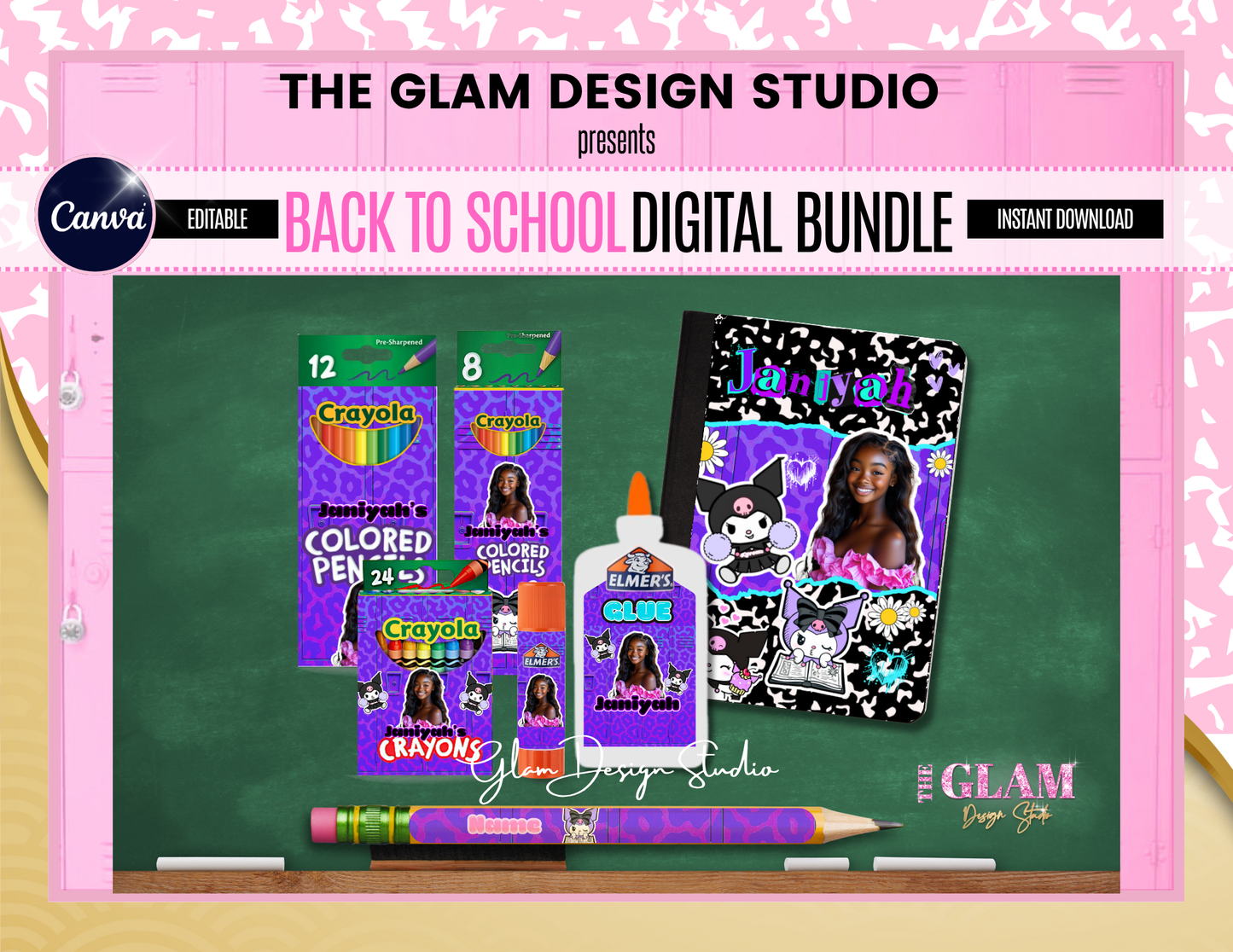 ✨ Back to School Canva Template Bundle – Easy Editable Foam Board & Party Graphics for Beginner Crafters
