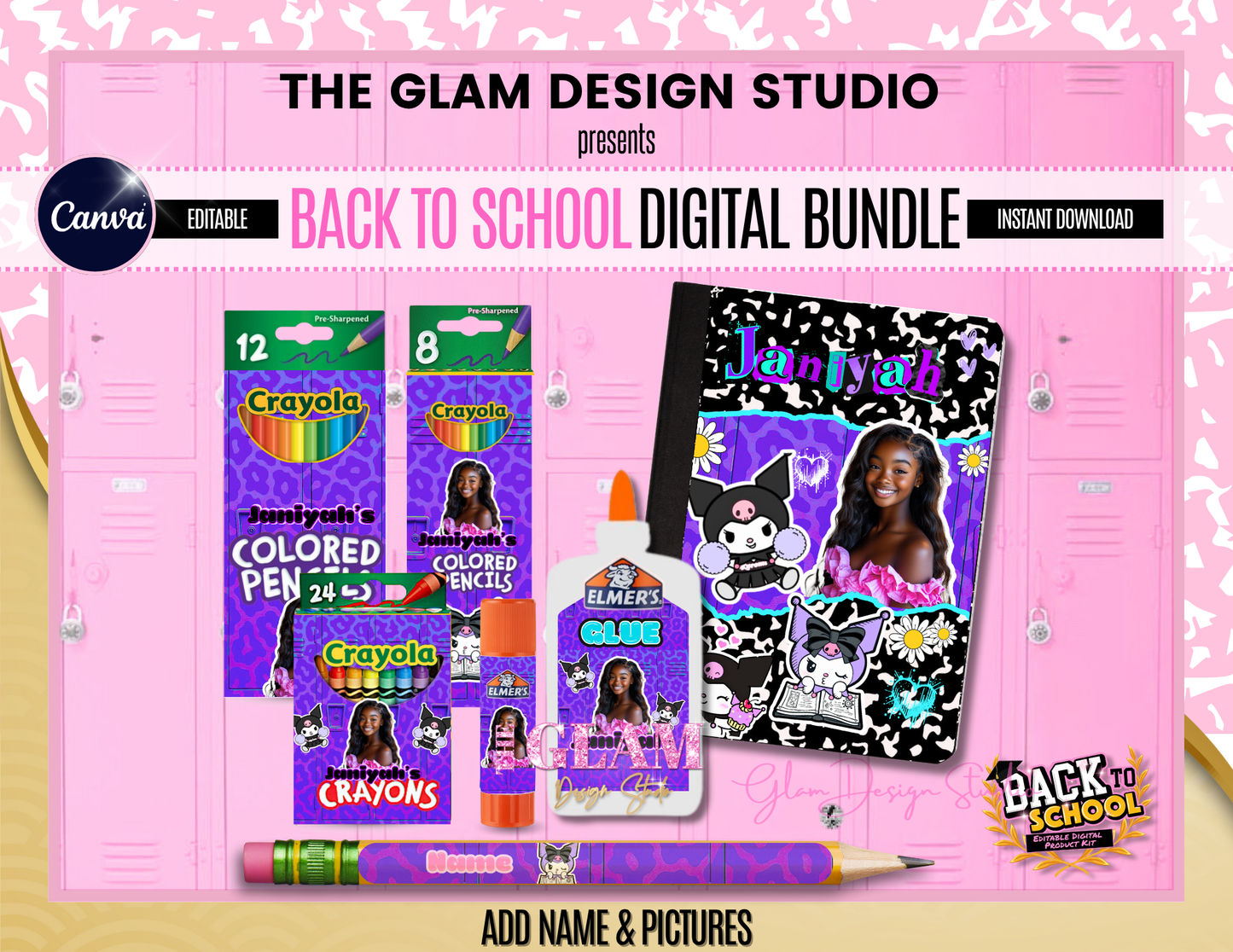 ✨ Back to School Canva Template Bundle – Easy Editable Foam Board & Party Graphics for Beginner Crafters