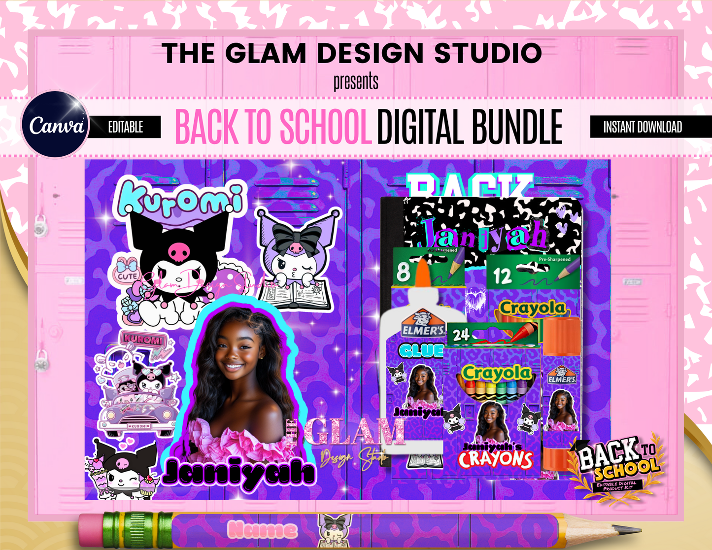 ✨ Back to School Canva Template Bundle – Easy Editable Foam Board & Party Graphics for Beginner Crafters
