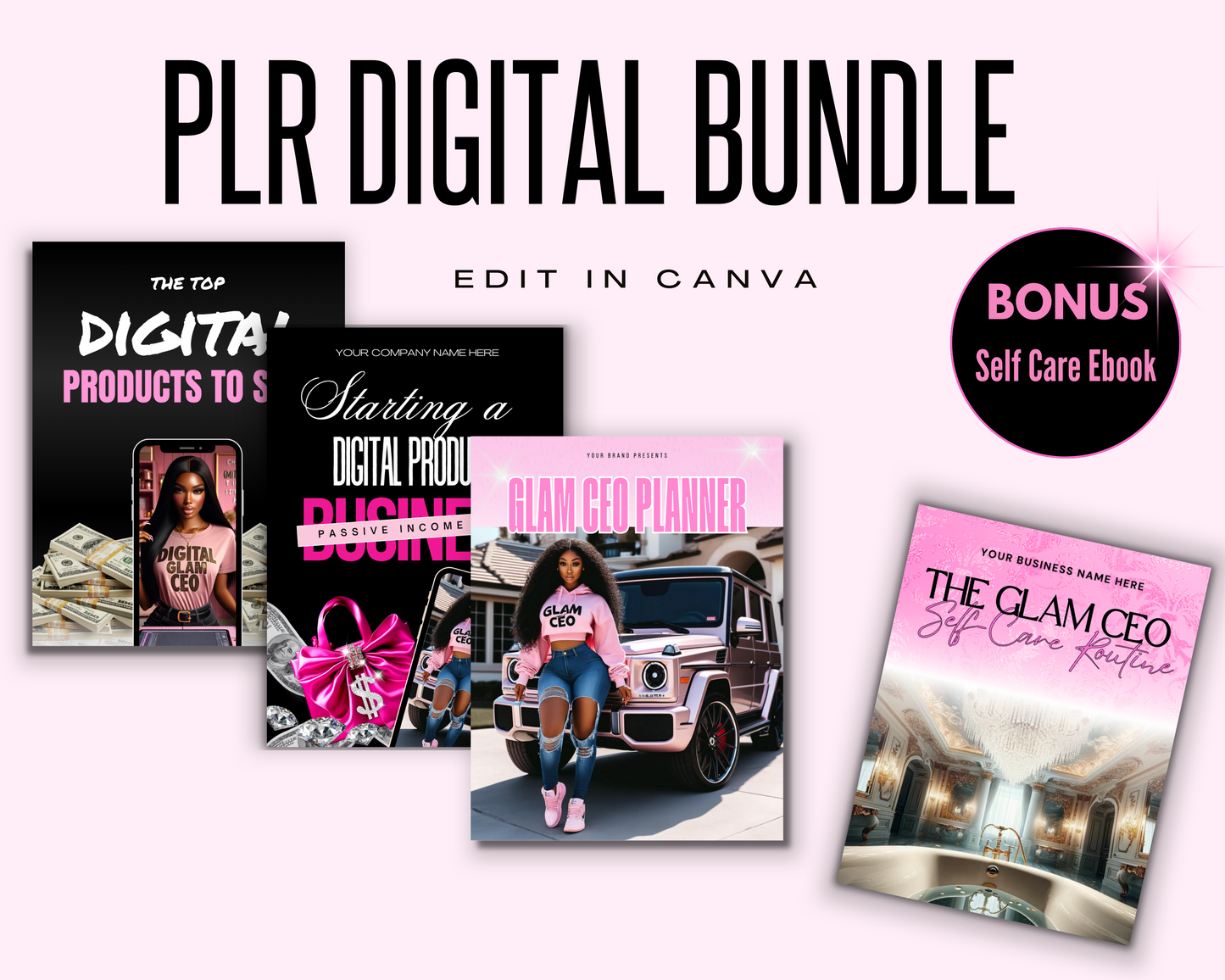 2025 PLR (Private Label Rights) Digital Bundle including BONUS Self Care Ebook