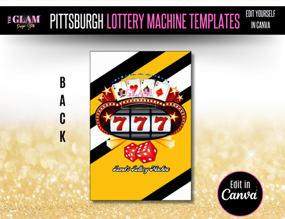 Father’s Day Lottery Box Editable Canva Templates (Digital Product)