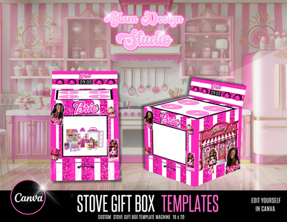 Stove Gift Box Template