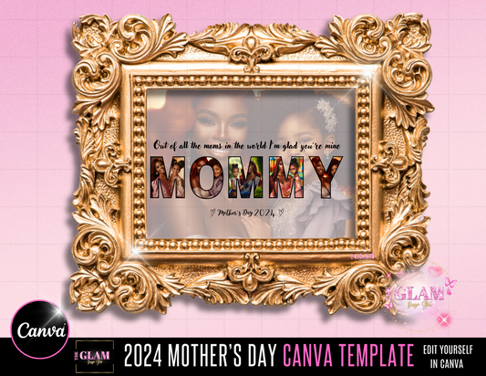 Mother’s Day Gift Template, Canva Editable Templates (Digital Download)