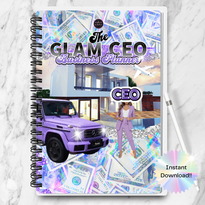 The Glam CEO Iridescent Business Planner