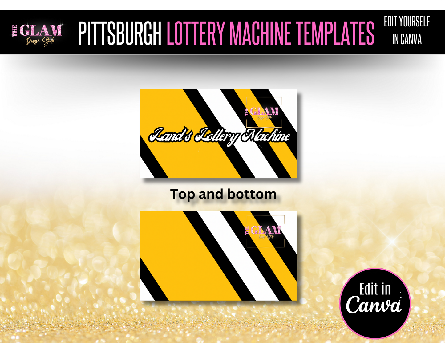 Father’s Day Lottery Box Editable Canva Templates (Digital Product)