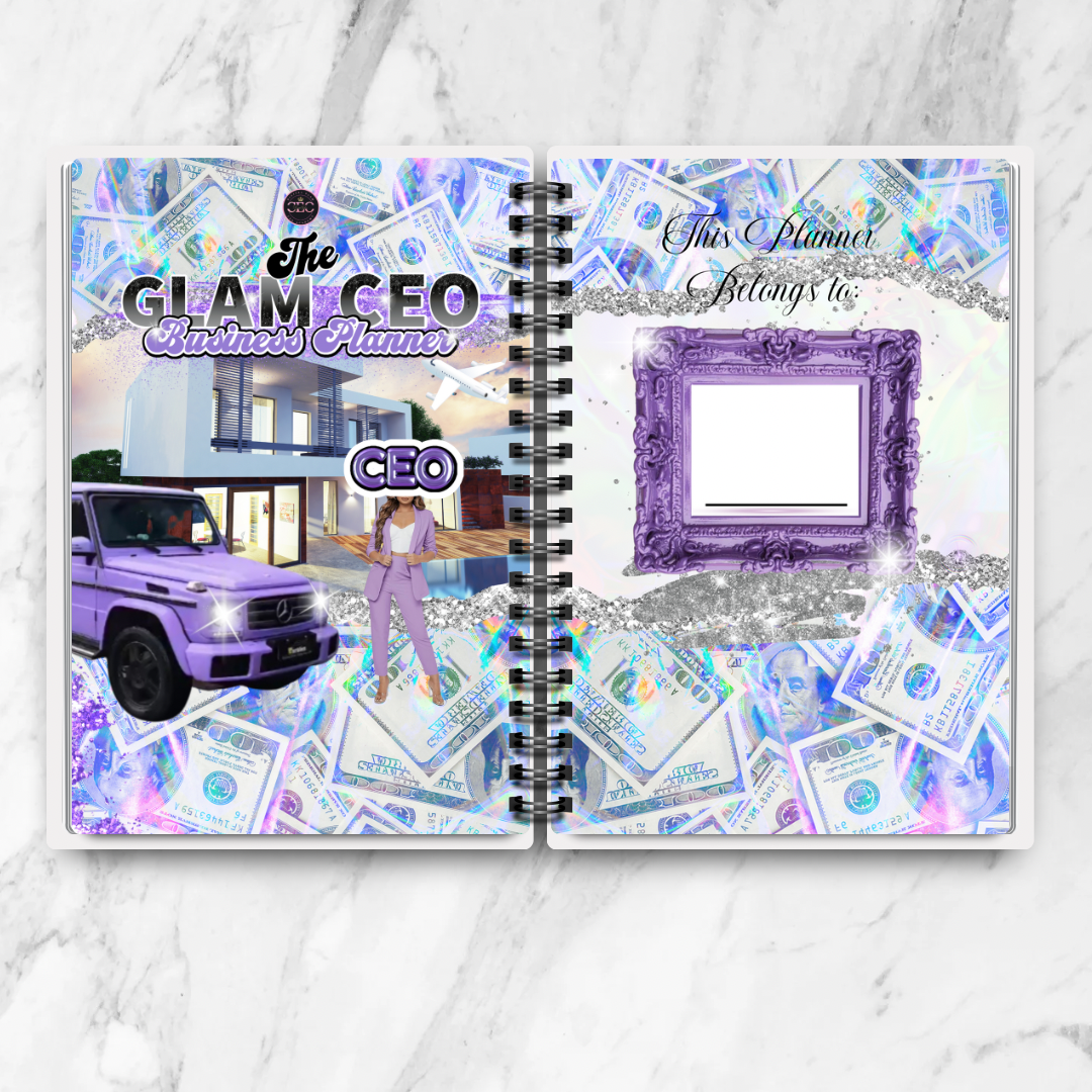 The Glam CEO Iridescent Business Planner