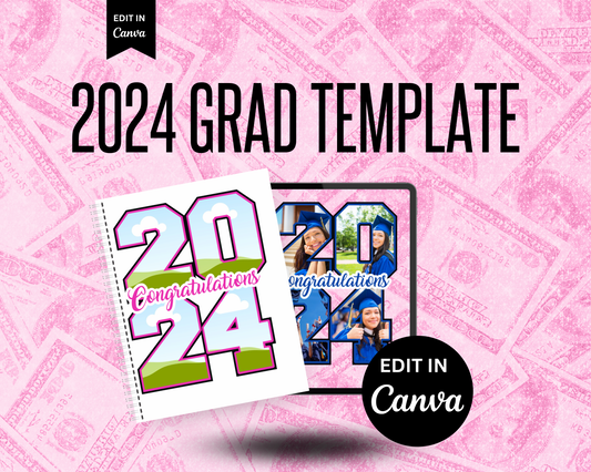 2024 Editable Grad Photo Template