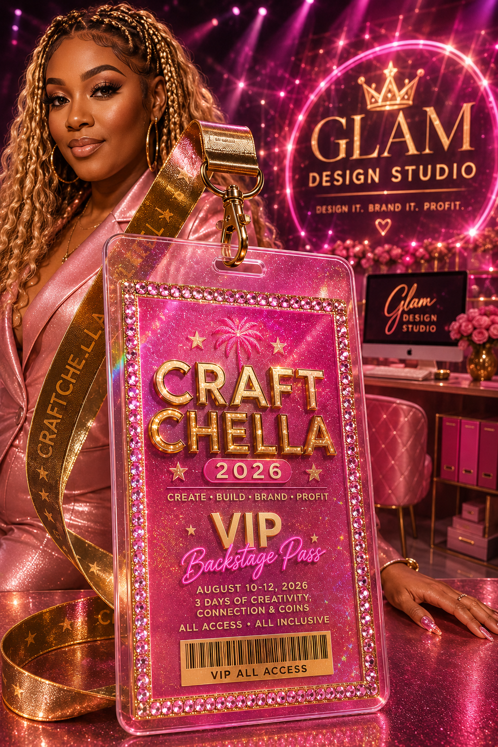 Pre-SALE Craftchella Sports SZN Challenge™ 2026
3-Day Virtual Crafting Experience
🏈📣🎒 August 10–12, 2026 | 7:00 PM Central Nightly