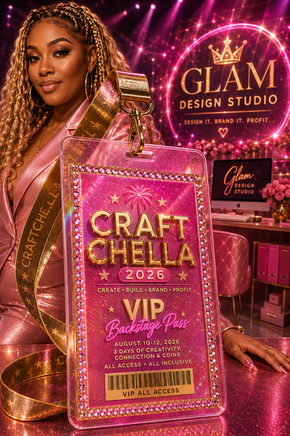 Pre-SALE Craftchella Sports SZN Challenge™ 2026
3-Day Virtual Crafting Experience
🏈📣🎒 August 10–12, 2026 | 7:00 PM Central Nightly