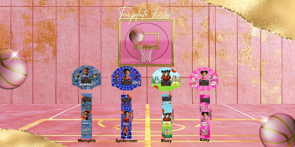 Basketball Game Supplies & Editable Canva Templates Ebook (Tutorial Sold Separately )