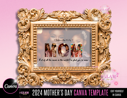 Mother’s Day Gift Template, Canva Editable Templates (Digital Download)