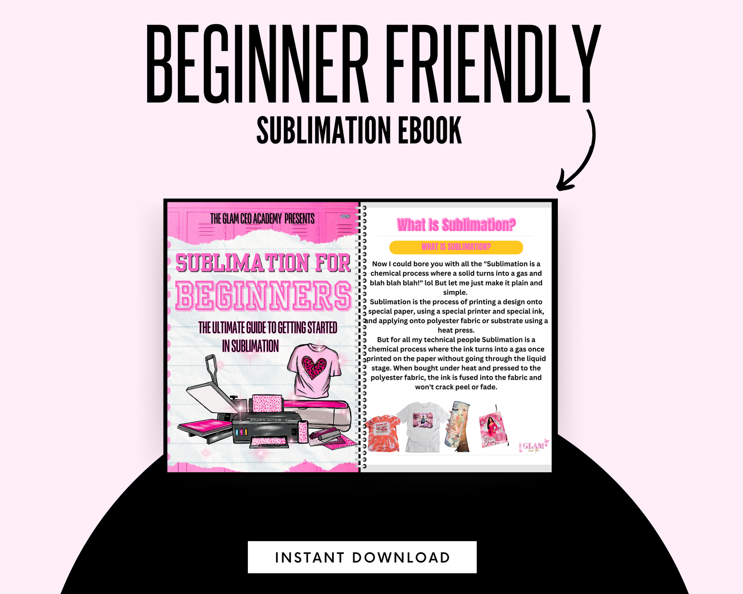 Sublimation for Beginners Ebook (Supply List)