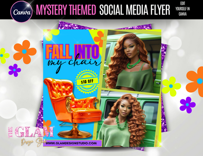 Scooby Inspired Promo Flyer Templates – Editable Canva Bundle for Crafters & DIY Business Owners