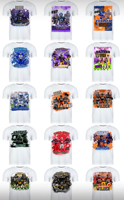 32 Editable Football T-Shirt Canva Templates with Mockup – Sports Shirt Designs for Crafters
