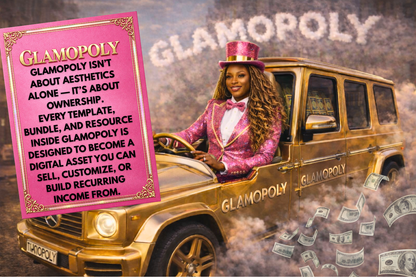 Glamopoly™ | 500+ Editable Canva Templates for Every Season, Holiday & Event, Build Digital Assets & Monetize with PLR Canva Templates