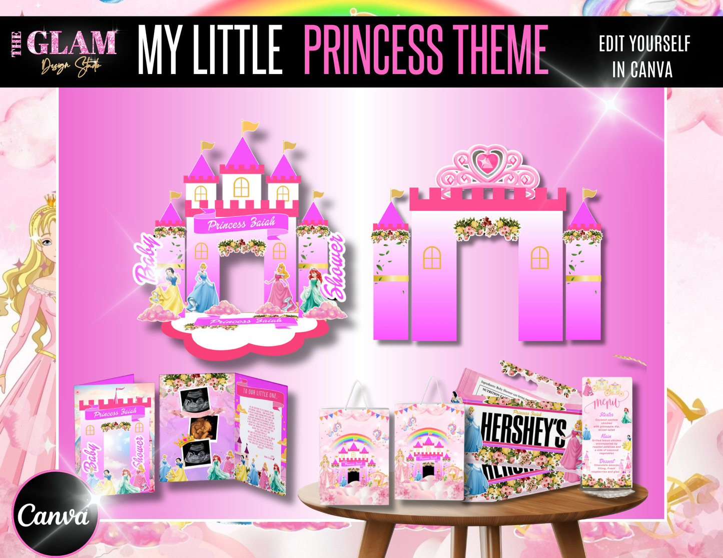Ultimate Bundle of Joy (PLR) – 13 Canva-Editable Baby Shower + Gender Reveal Template Sets