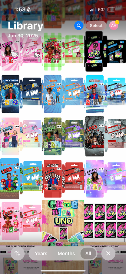 Playing Cards Editable Template Bundle