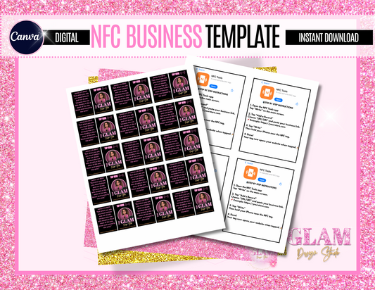 Editable NFC Tag Templates for Small Business | Canva Designs