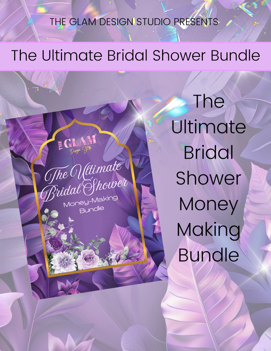 Bridal Shower Favor Bundle Templates for Crafters | Ready to Sell Editable Canva Party Set