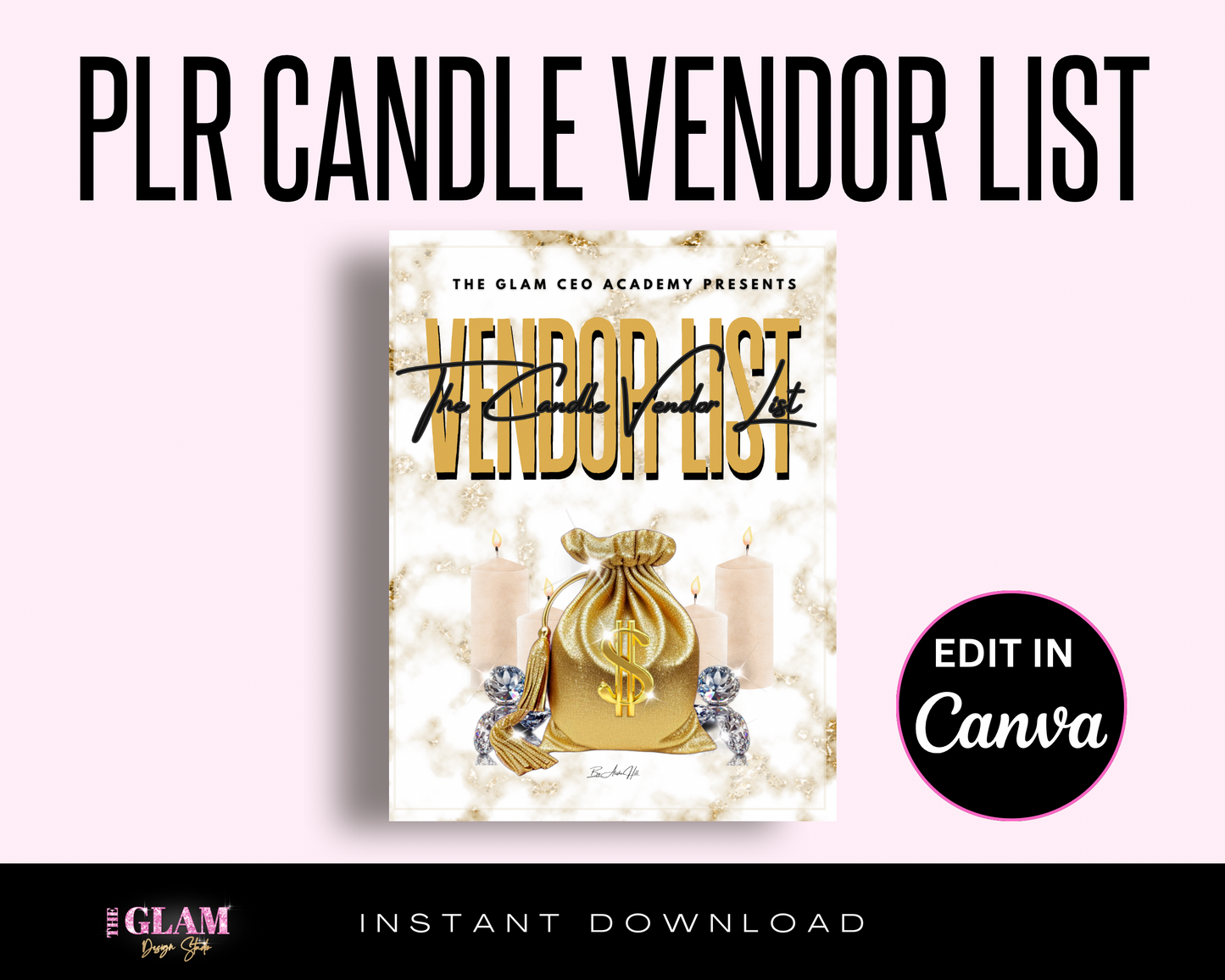 PLR Candle Vendor List; MasterResell Rights Included