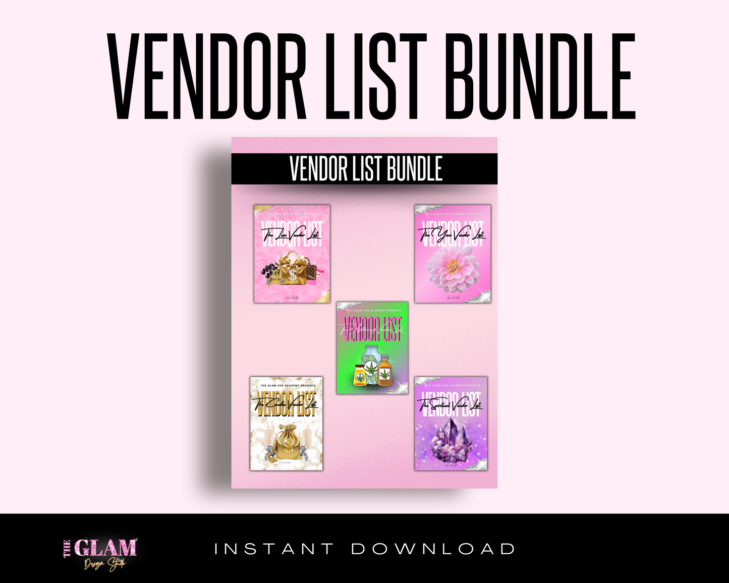 (5 Ebooks) PLR Vendor List Bundle; Master Resell Rights Included