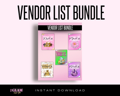 (5 Ebooks) PLR Vendor List Bundle; Master Resell Rights Included