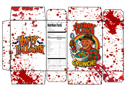 Halloween Cereal killers box template