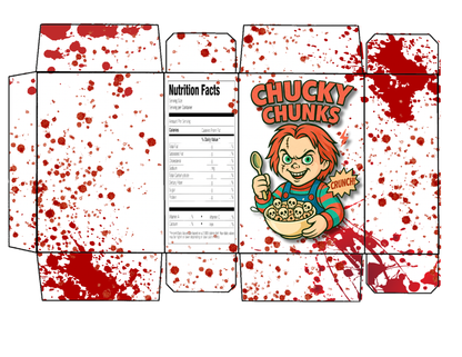 Halloween Cereal killers box template