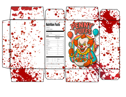 Halloween Cereal killers box template