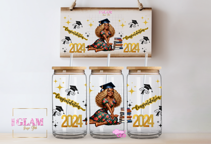 2024 (Digital File) Graduation 16oz Libby Cup PNG Template, (PLR) included