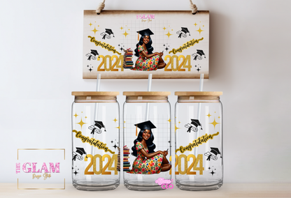 2024 (Digital File) Graduation 16oz Libby Cup PNG Template, (PLR) included