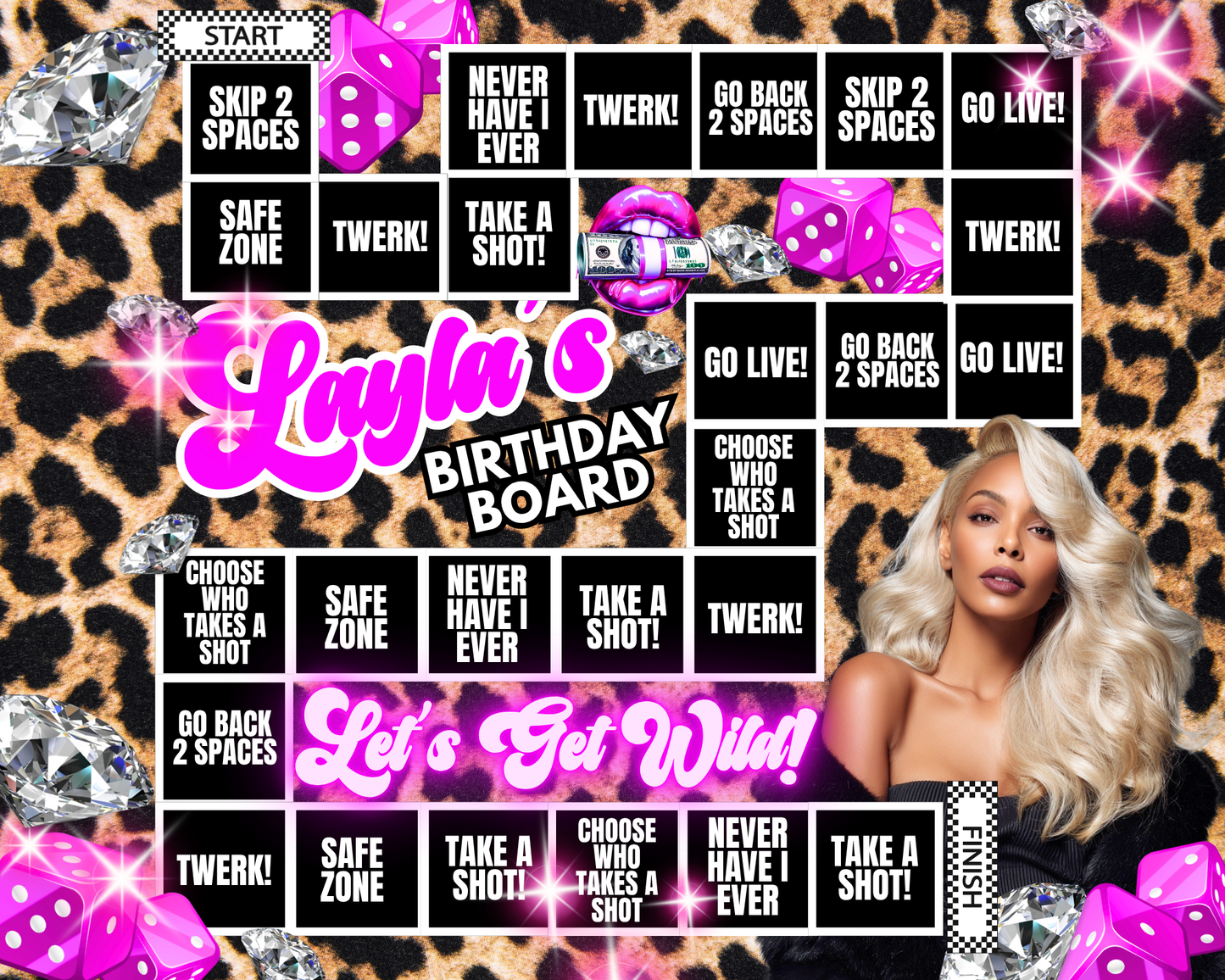 Editable Birthday Game Board Canva Templates | Fun Canva Party Game for Crafters & DIY Designers | Scorpio Season Edition and more