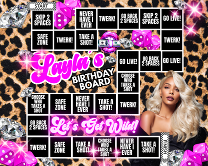 Editable Birthday Game Board Canva Templates | Fun Canva Party Game for Crafters & DIY Designers | Scorpio Season Edition and more