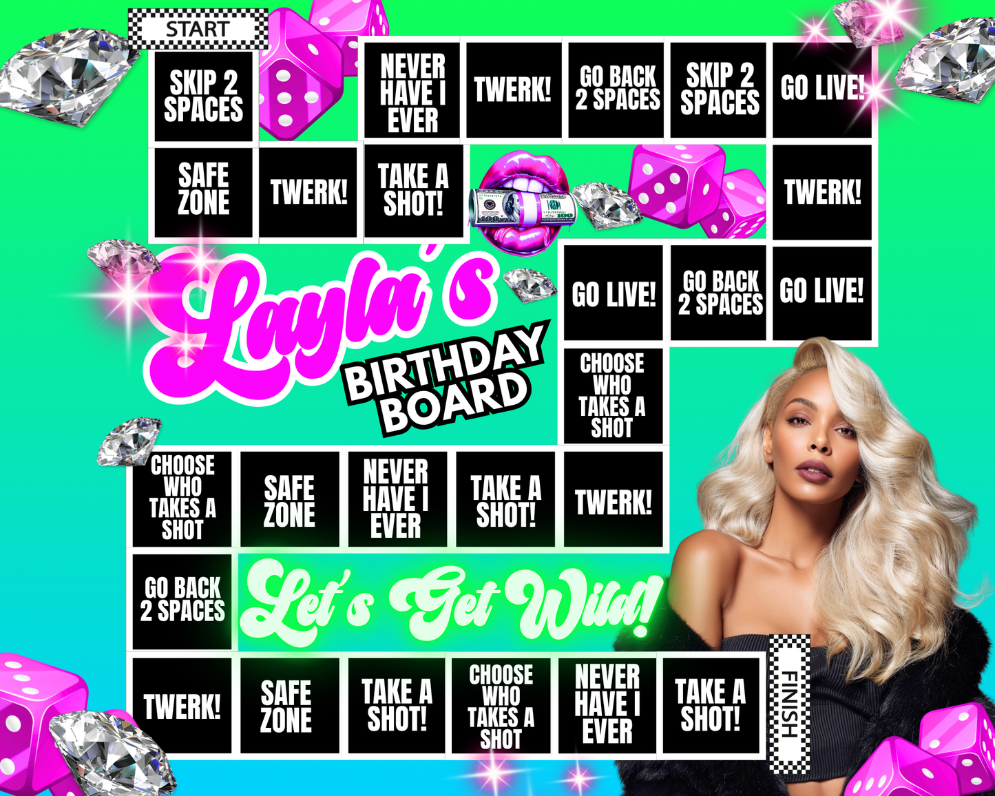 Editable Birthday Game Board Canva Templates | Fun Canva Party Game for Crafters & DIY Designers | Scorpio Season Edition and more