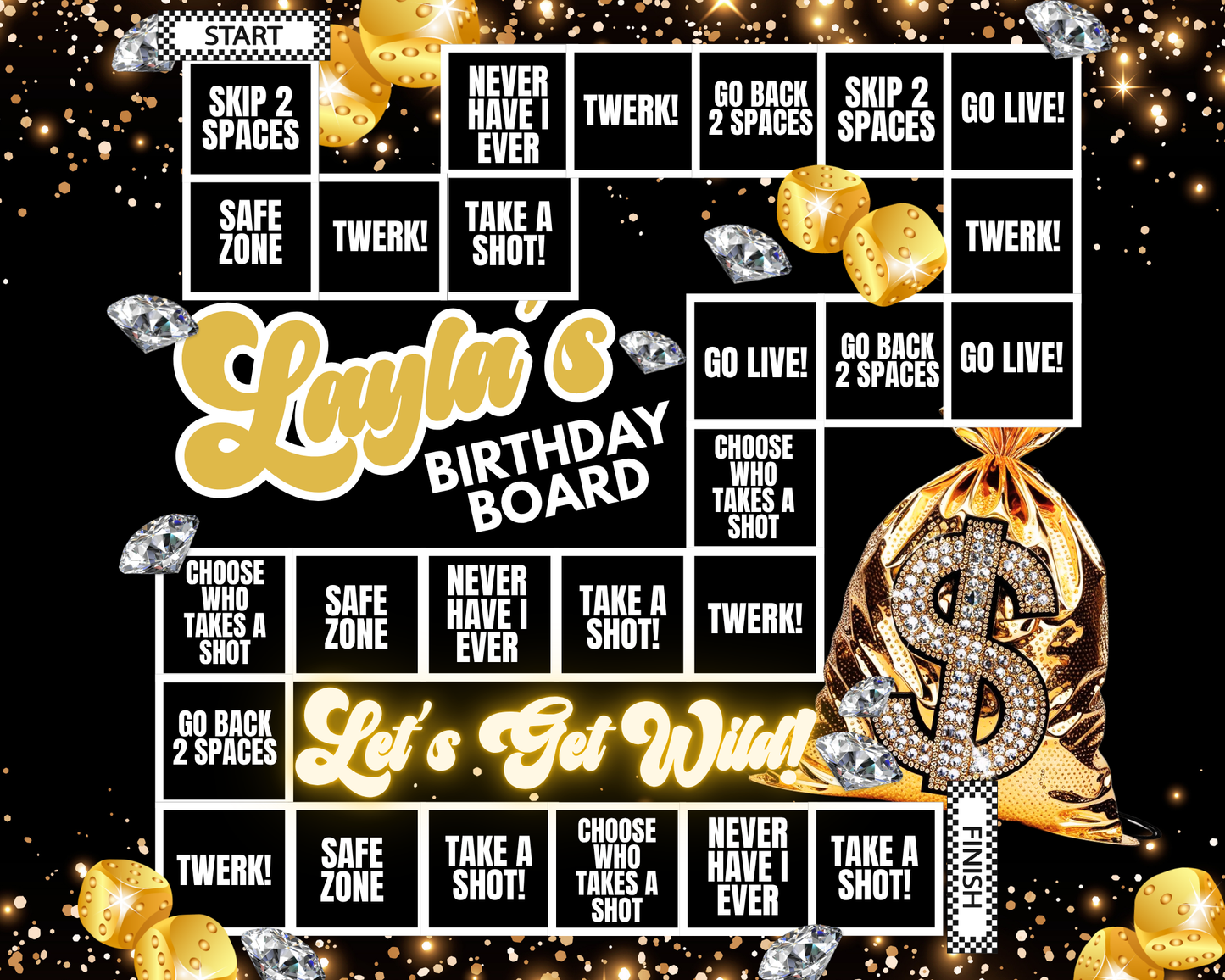 Editable Birthday Game Board Canva Templates | Fun Canva Party Game for Crafters & DIY Designers | Scorpio Season Edition and more