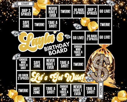 Editable Birthday Game Board Canva Templates | Fun Canva Party Game for Crafters & DIY Designers | Scorpio Season Edition and more