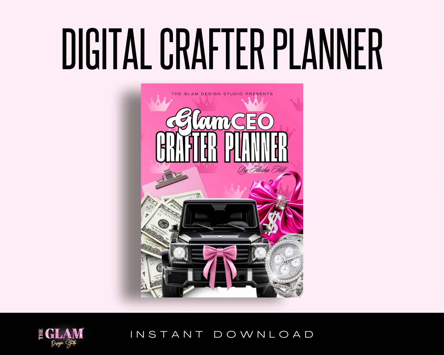 The Glam CEO Crafters Planner, Journal, Ebook, Digital Download