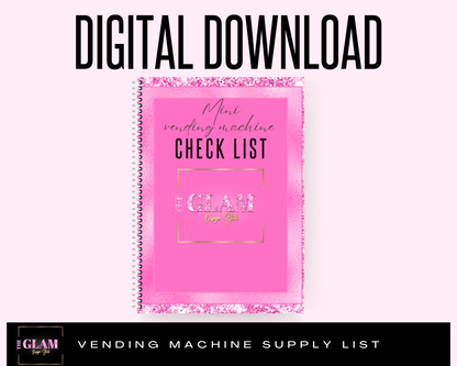 2024 Vending Machine Checklist