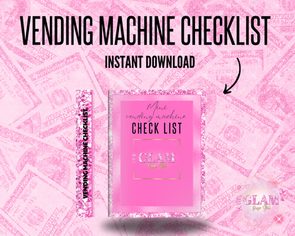 2024 Vending Machine Checklist