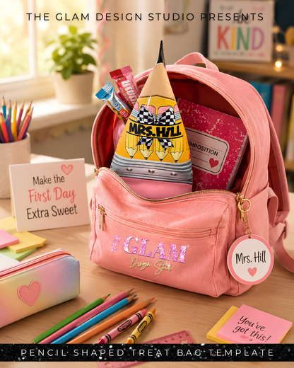 Pencil Treat Bag Template Bundle | 10 Done-for-You Back to School Designs